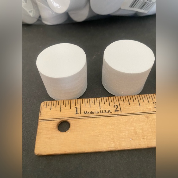 Darice Foamies Foam Shapes Fake Faux Marshmallows larger size lot of 95 - Picture 5 of 9